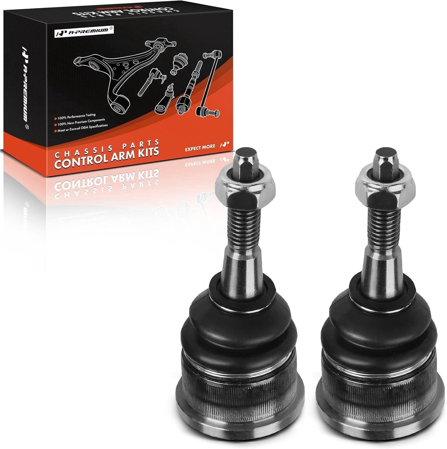 A-Premium Set of 2, Front Upper Ball Joint Compatible with Ford Explorer 2002-2005, Lincoln Aviator 2003-2005, Mercury Mountaineer 2002-2005