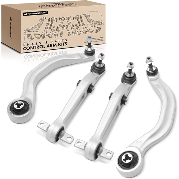 A-Premium Set of 4, Front Lower Control Arm with Ball Joint Compatible with Tesla Y 2020 2021 2022 BATTERY EV (EV/BEV) Sport Utility