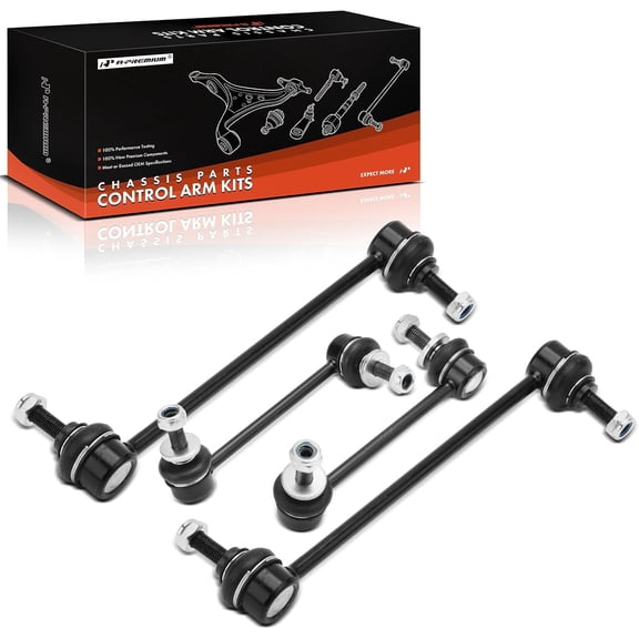 A-Premium Set of 4, Front & Rear Sway Bar Link Stabilizer Bar Link Kit, Compatible with Jeep KL Series Cherokee 2014-2023, with Off-Road Suspension