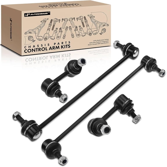 A-Premium Set of 4, Front & Rear Sway Bar Links Kit Stabilizer Bar Links Compatible with Honda Civic 2012-2015, Acura ILX 2013-2019