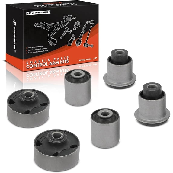 A-Premium Set of 6, Front Lower Control Arm Bushing Kit, Compatible with Honda Accord 2003-2007 & Acura TSX 2004-2008