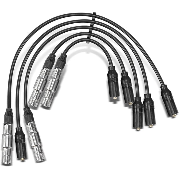 A-Premium Spark Plug Wire Compatible with Volkswagen Jetta 1999, Cabrio 2002, 2.0L