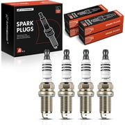 A-Premium Spark Plugs Compatible with Chevrolet Spark 2013-2015 L4 1.2L & Fiat 500 2017-2017 L4 1.4L, Replace# 0948200448, 22401KA240, Pack of 4