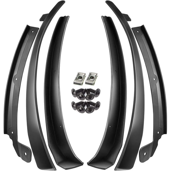 A-Premium Splash Guard Mud Flaps Compatible with Chevrolet Camaro 2016 2017 2018 2019 Coupe Convertible Front and Rear 6-PC Set