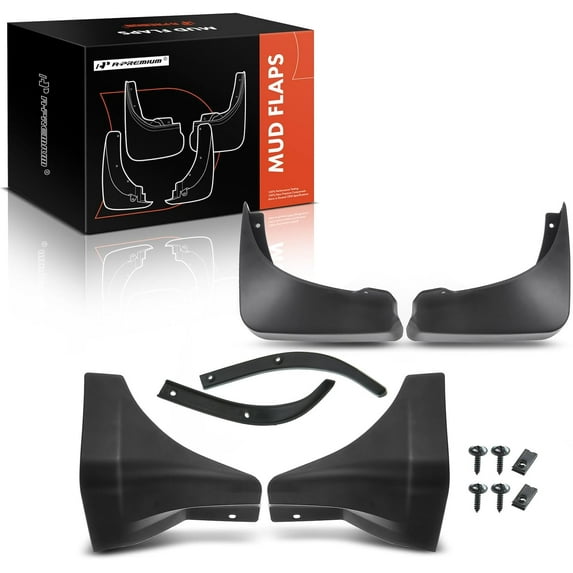 A-Premium Splash Guard Mud Flaps Fenders Compatible with Nissan 350Z 2004-2008 4-PC Set