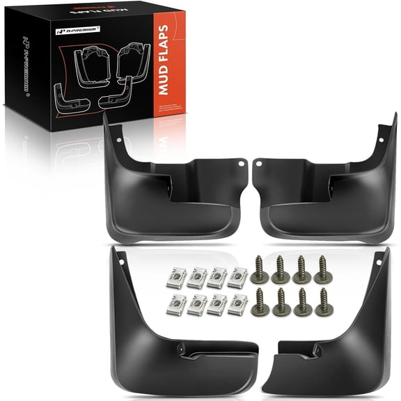 A-Premium Splash Guard Mud Flaps Fenders Replacement for Toyota Sienna 2004-2010 without Running Boards 4-PC Set
