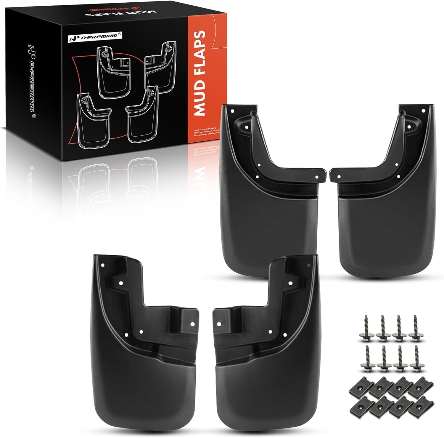 A-Premium Splash Guard Mud Flaps Mudflaps Replacement for Toyota Tacoma 2005-2015 with OE Fender Flares Front and Rear 4-PC Set