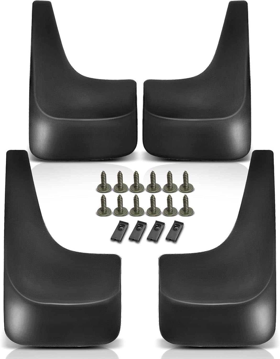 A-Premium Splash Guard Mud Flaps Replacement for Chevrolet Avalanche Suburban Silverado 1500 2500 Tahoe(Without Fender Flares) 4-PC Set Fits select: 2011 2013 CHEVROLET SILVERADO K1500 LT