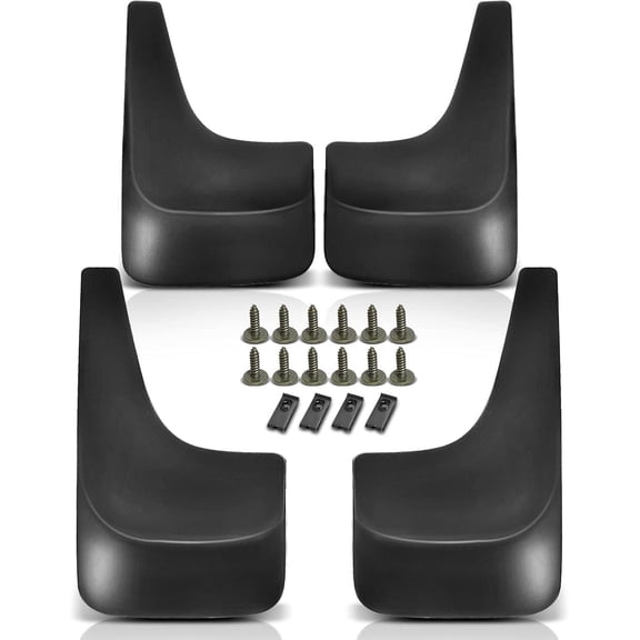 A-Premium Splash Guard Mud Flaps Replacement for Chevrolet Avalanche Suburban Silverado 1500 2500 Tahoe(Without Fender Flares) 4-PC Set Fits select: 2011 2013 CHEVROLET SILVERADO K1500 LT