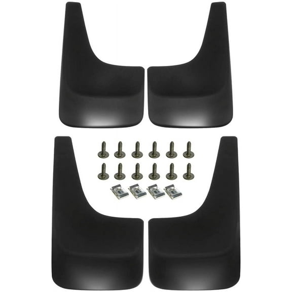 A-Premium Splash Guard Mud Flaps Replacement for Chevrolet Avalanche Suburban Silverado 1500 2500 Tahoe(Without Fender Flares) 4-PC Set Fits select: 2011 ,2013 CHEVROLET SILVERADO K1500 LT