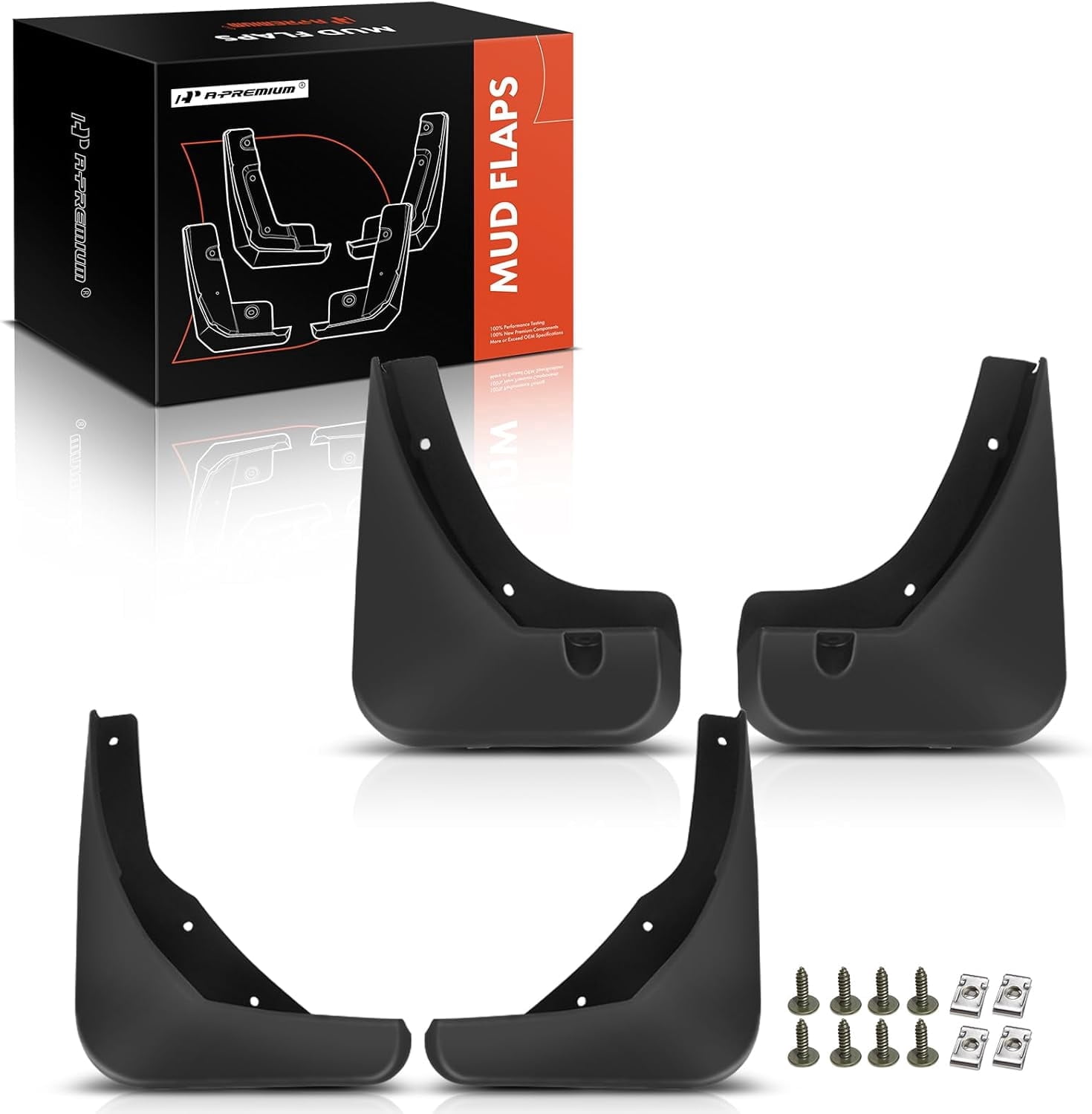 A-Premium Splash Guard Mud Flaps Replacement for Cadillac XTS 2013-2018 Without Side Skirts 4-PC Set