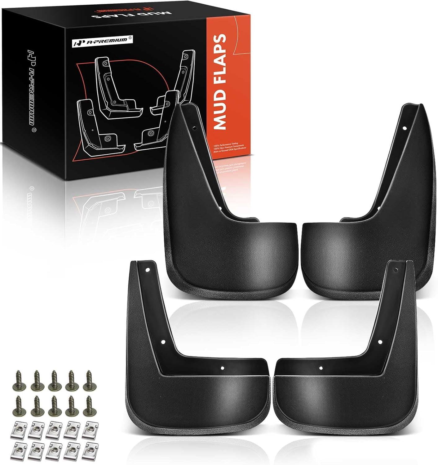 A-Premium Splash Guard Mud Flaps Replacement for Chevrolet Equinox 2010-2017 4-PC Set