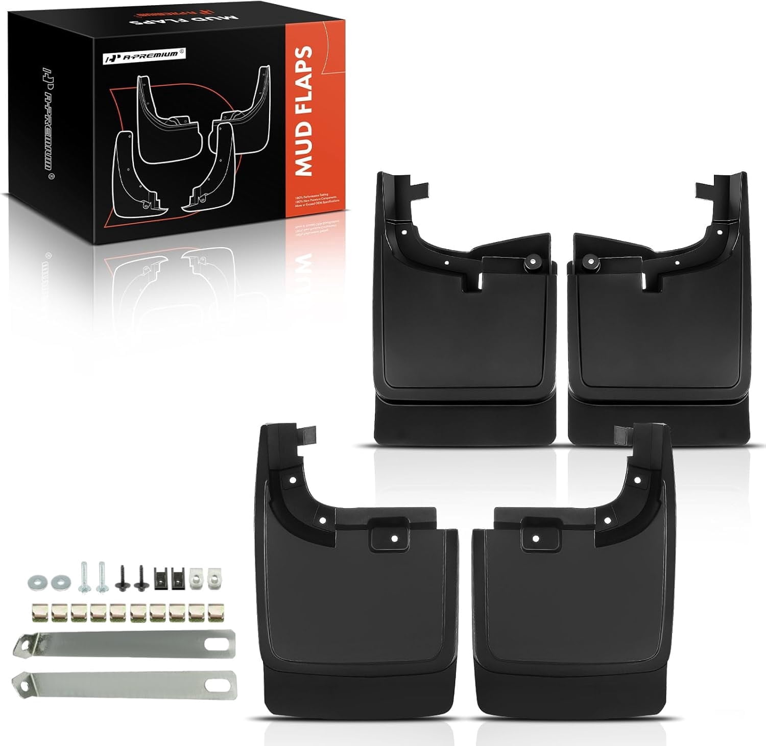 A-Premium Splash Guard Mud Flaps Replacement for Ford F-250 F-350 F-450 F-550 Super Duty 2017-2018 without Factory Fender Flares