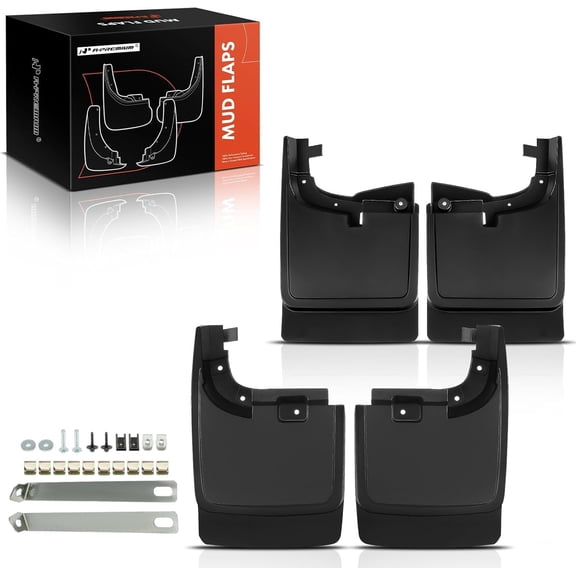 A-Premium Splash Guard Mud Flaps Replacement for Ford F-250 F-350 F-450 F-550 Super Duty 2017-2018 without Factory Fender Flares