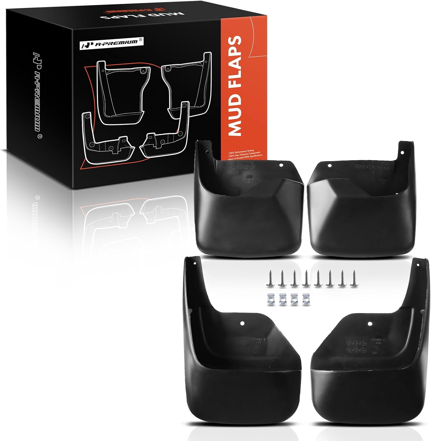 A-Premium Splash Guard Mud Flaps Replacement for GMC Envoy 2002-2009 Excluding Denali Models Front and Rear 4-PC Set