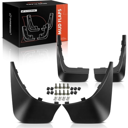 A-Premium Splash Guard Mud Flaps Replacement for Smart Fortwo 2008-2015 Coupe Convertible Front and Rear 4-PC Set