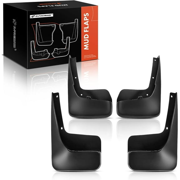 A-Premium Splash Guard Mud Flaps Replacement for Town & Country 2011-2016 without Running Boards 4-PC Set