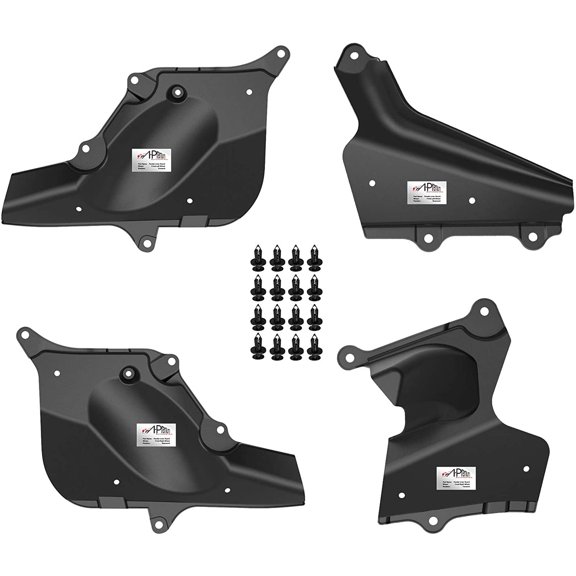 A-Premium Splash Guards Fender Liner Shields Compatible with Toyota Land Cruiser J200 2007-2020 Lexus LX570 2008-2020 Front and Rear 4-PC Set