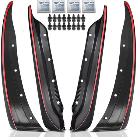A-Premium Splash Guards Mud Flaps Compatible with Chevrolet Corvette 2005-2013 19170234 Front and Rear Molded Mud Guards 4-PC Set