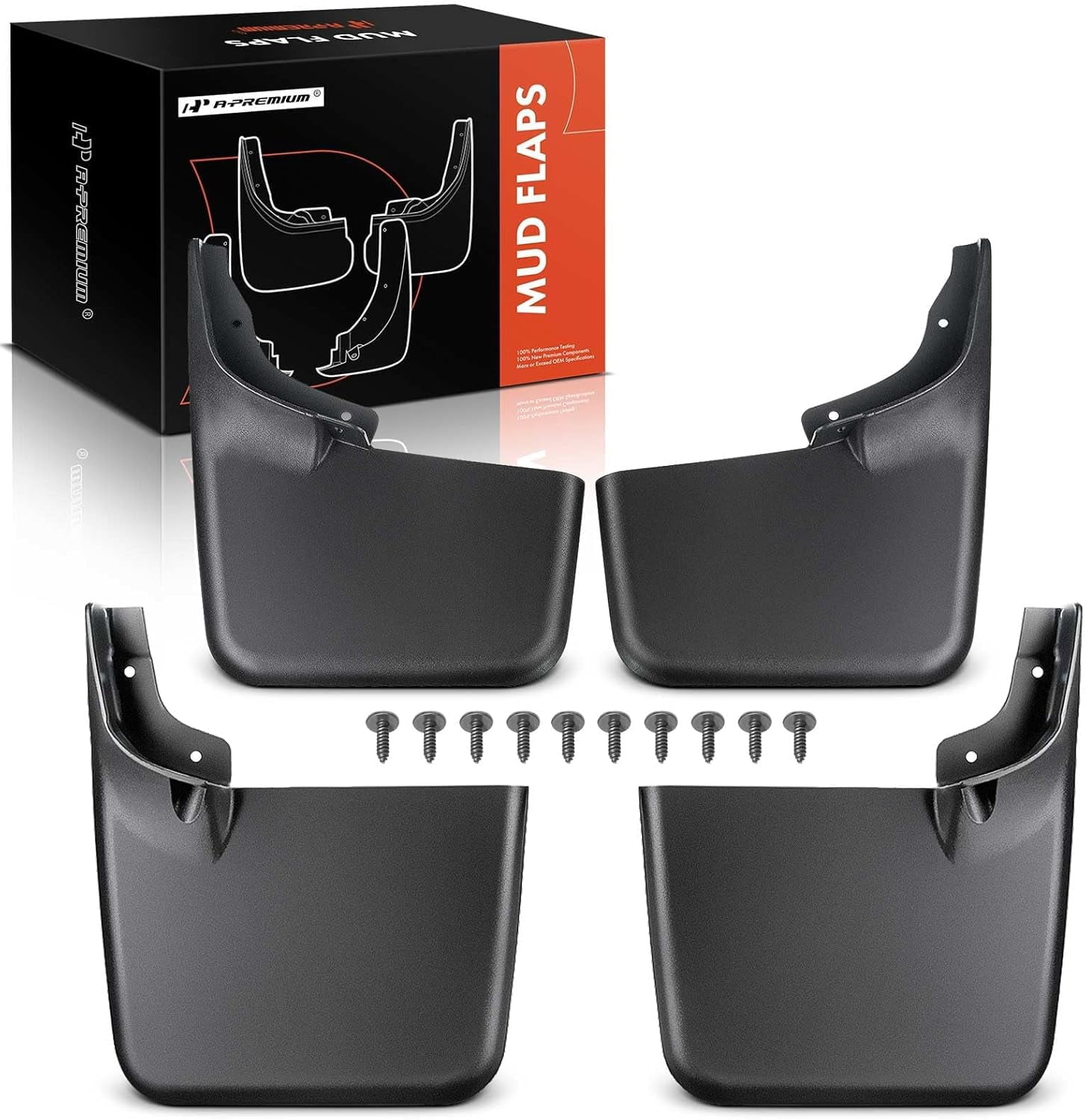 A-Premium Splash Guards Mud Flaps Compatible with Ford F-150 F150 2004-2014 without Factory Fender Flares Front and Rear 4-PC Set