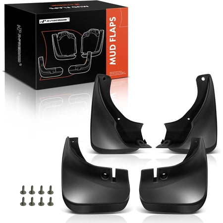 A-Premium Splash Guards Mud Flaps Compatible with Toyota Corolla 1993-1997 Wagon Only Front & Rear 4-Pcs
