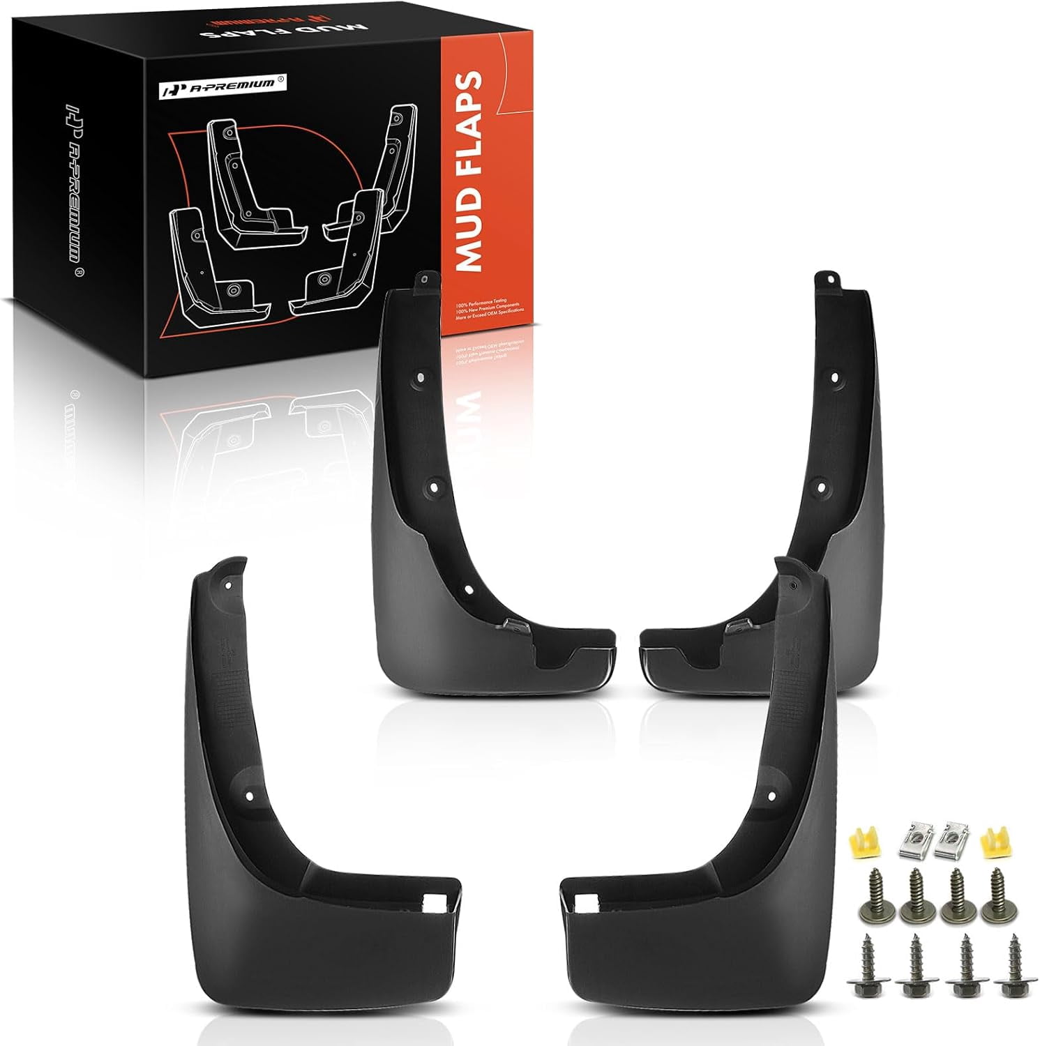 A-Premium Splash Guards Mud Flaps Mudflaps Compatible with Toyota RAV4 Base Sport L 2000-2005 Front & Rear 4-Pcs Kit