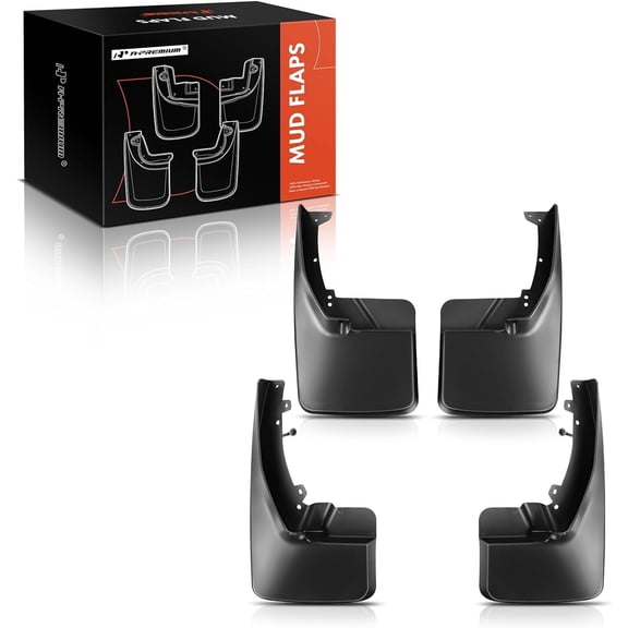 A-Premium Splash Guards Mud Flaps Mudflaps Custom Molded Replacement for Dodge Ram 1500 2500 3500 2009-2017 Without Factory Fender Flares Singe Rear Wheel Front and Rear 4-PC Set