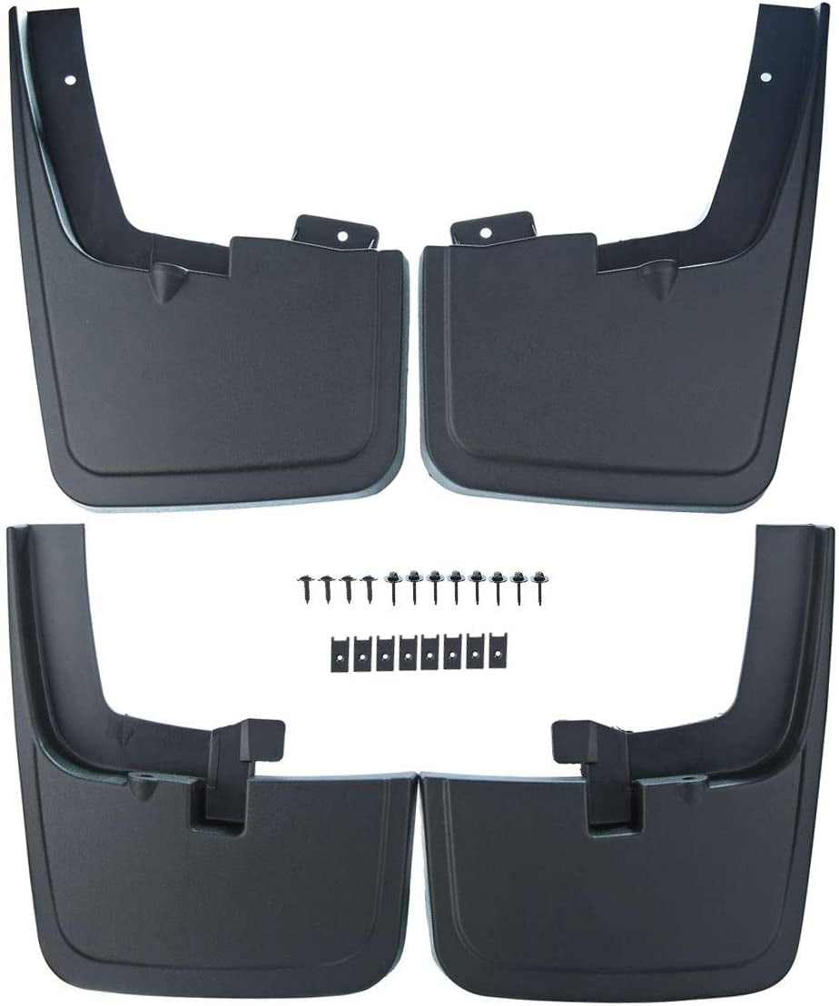 A-Premium Splash Guards Mud Flaps Mudflaps Molded Replacement for Ford F-150 F150 2015-2018 with Factory Fender Flares Front and Rear 4-PC Set