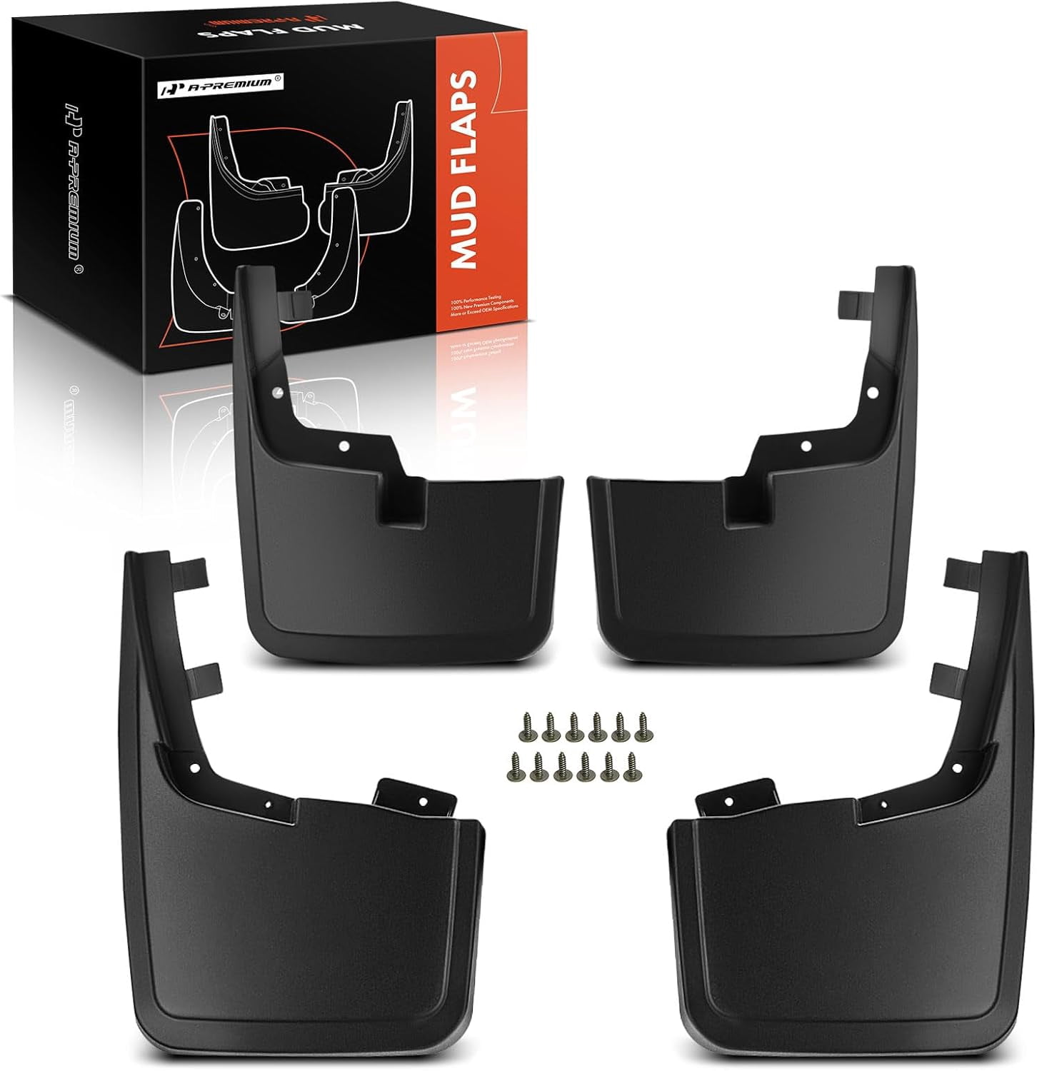 A-Premium Splash Guards Mud Flaps Mudflaps Molded Replacement for Ford F-150 F150 2015-2019 Without Factory Fender Flares Front and Rear 4-PC Set