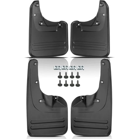 A-Premium Splash Guards Mud Flaps Mudflaps Mudguards Compatible with Toyota Hilux 2005-2014 Front & Rear 4-Pcs Kit
