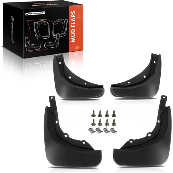 A-Premium Splash Guards Mud Flaps Mudflaps Mudguards Compatible with Volvo S90 2017-2019 Front & Rear 4-Pcs Kit