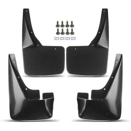 A-Premium Mud Flaps, No Drilling Required Splash Guards with Accessories | Compatible with Cadillac Escalade 2007-2014 Sport Utility, Set of 4 Front and Rear Mudguards