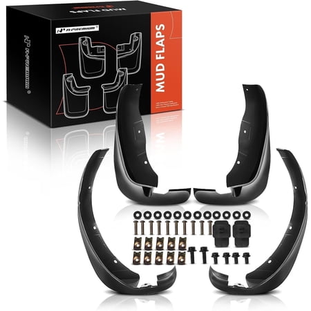 A-Premium Splash Guards Mud Flaps Mudflaps Replacement for Mazda Miata 1990-1997 Convertible Without Side Skirts
