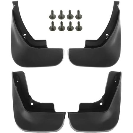 A-Premium Splash Guards Mud Flaps Mudguards Compatible with Audi C6 A6 2006 2007 2008 2009 2010 2011 Sedan Front and Rear 4-PC