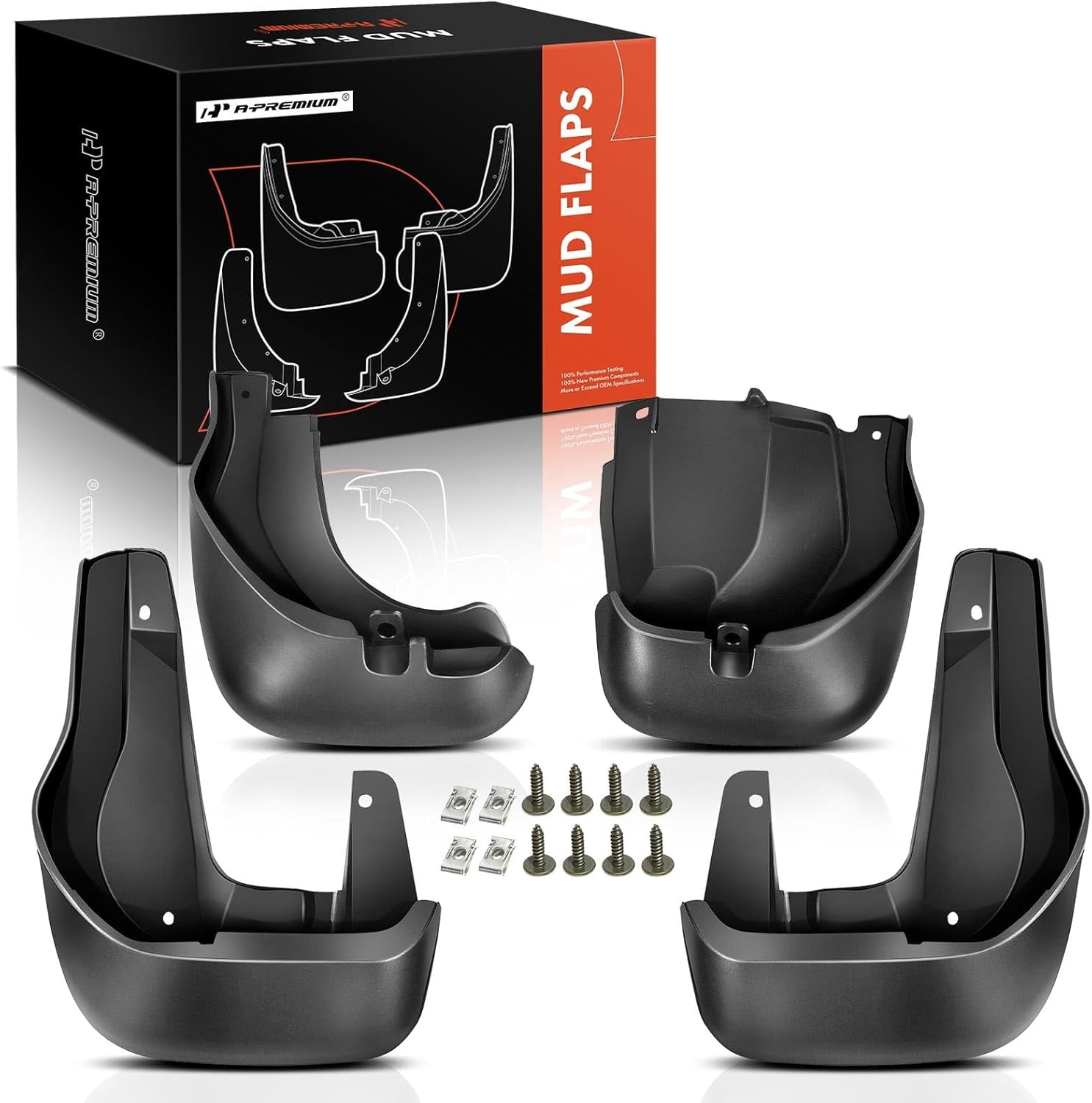 A-Premium Splash Guards Mud Flaps Mudguards Compatible with Honda CR-V 2012-2016 Front and Rear 4-PC Set