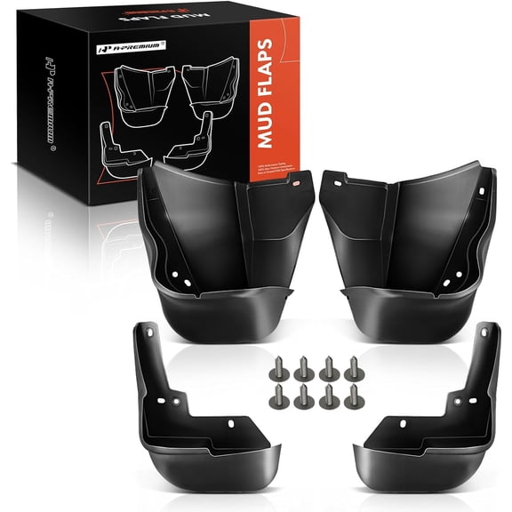 A-Premium Splash Guards Mud Flaps Mudguards Compatible with Honda Civic 1996 1997 1998 1999 2000 Front and Rear 4-PC Set