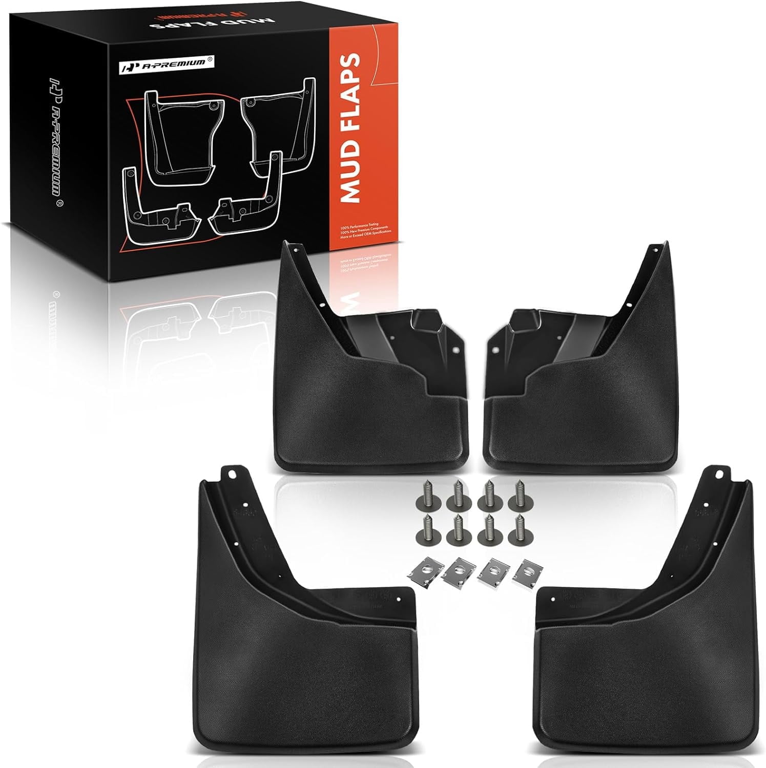 A-Premium Splash Guards Mud Flaps Mudguards Compatible with Hummer H3 2006 2007 2008 2009 2010 Front and Rear 4-PC Set