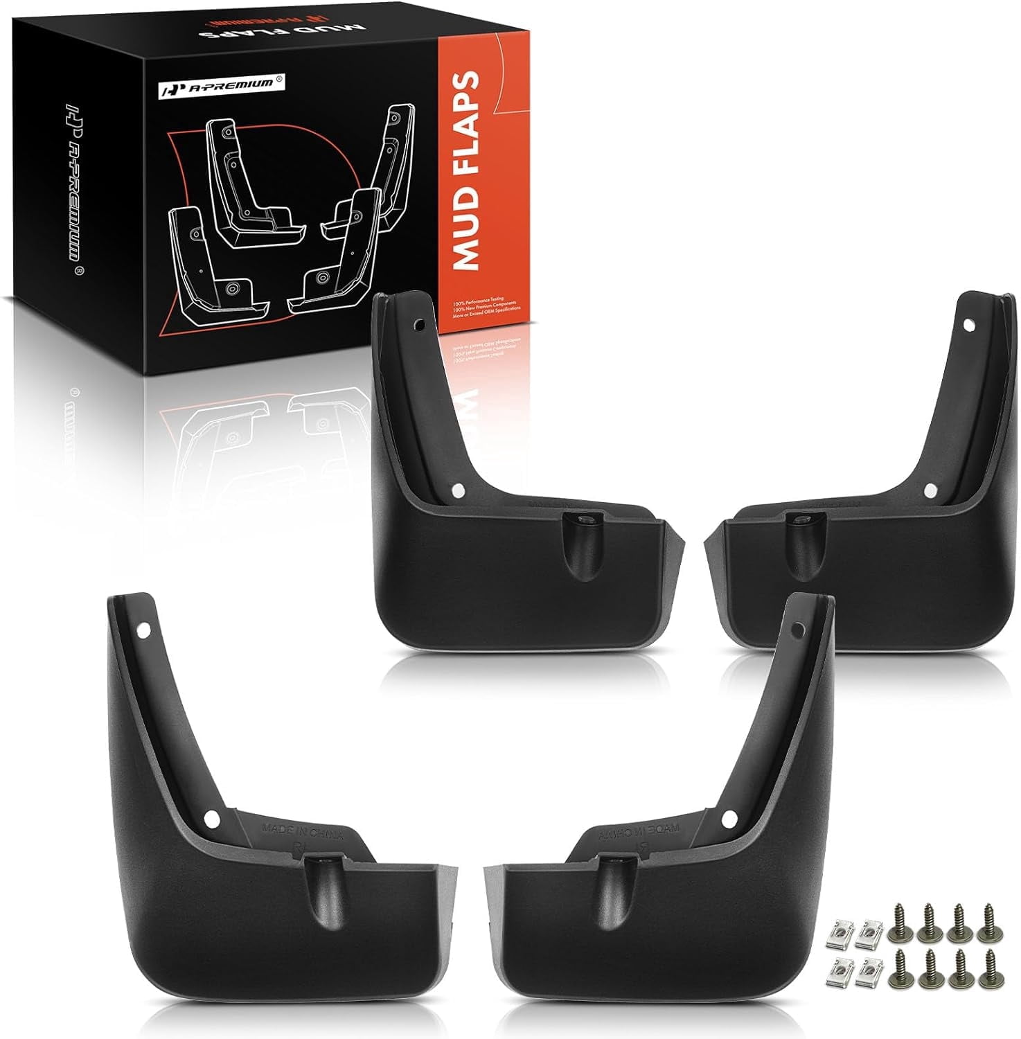 A-Premium Splash Guards Mud Flaps Mudguards Compatible with Hyundai Palisade 2020-2021 Sport Utility Front and Rear Side 4-PC Set