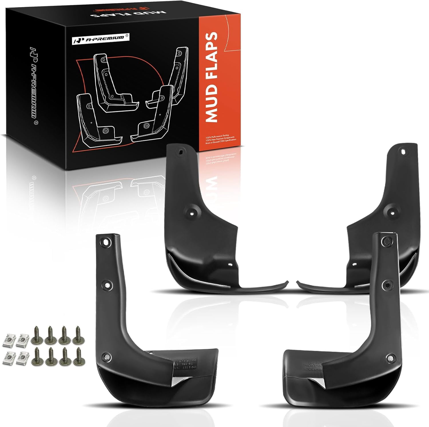 A-Premium Splash Guards Mud Flaps Mudguards Compatible with Lexus RX330 2004-2006 RX350 2007-2009 RX400h 2006 2007 2008 Front and Rear 4-PC