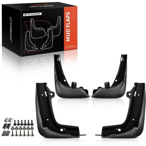 A-Premium Splash Guards Mud Flaps Mudguards Compatible with Tesla Model S 2012 2013 2014 2015 2016 Sedan Front and Rear 4PCS