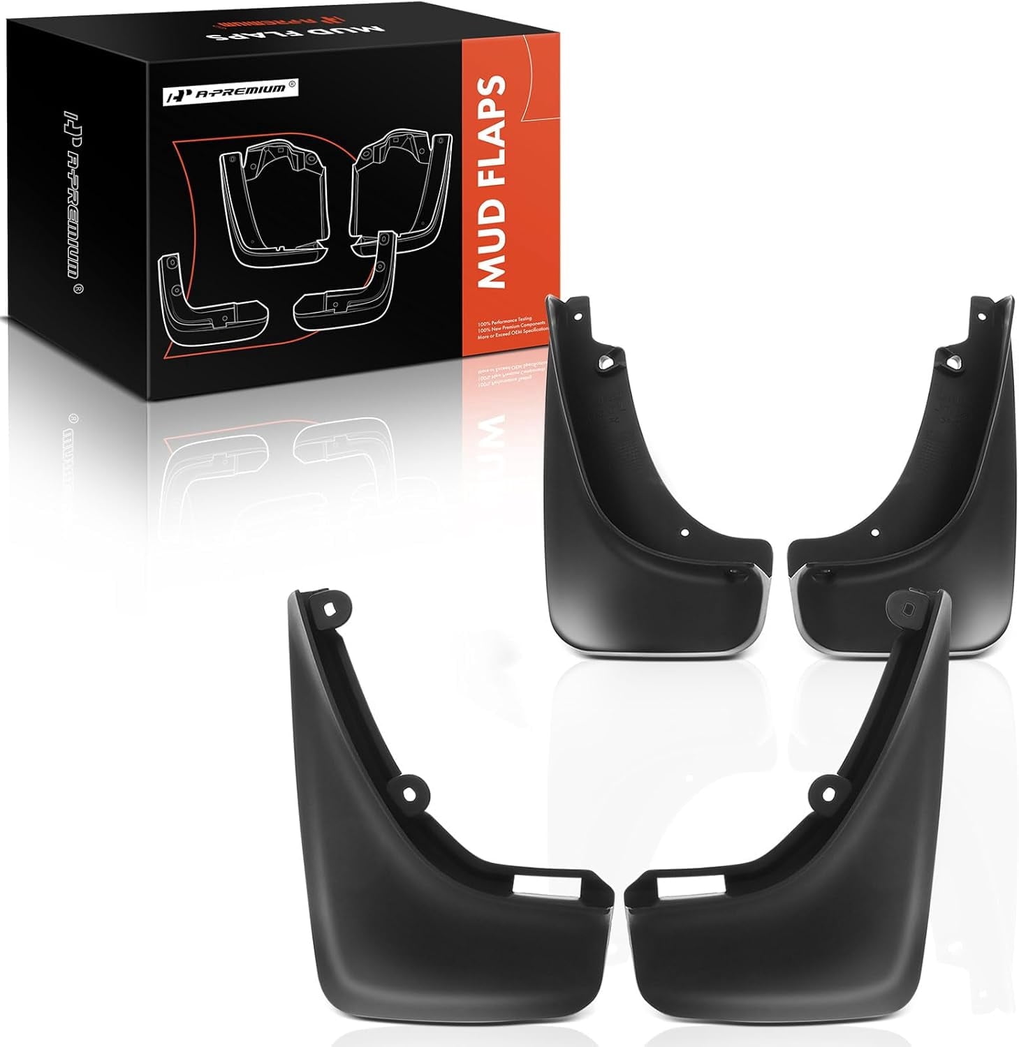A-Premium Splash Guards Mud Flaps Mudguards Fender Compatible with Jeep Cherokee 2019 2020 Front and Rear 4-PC Set