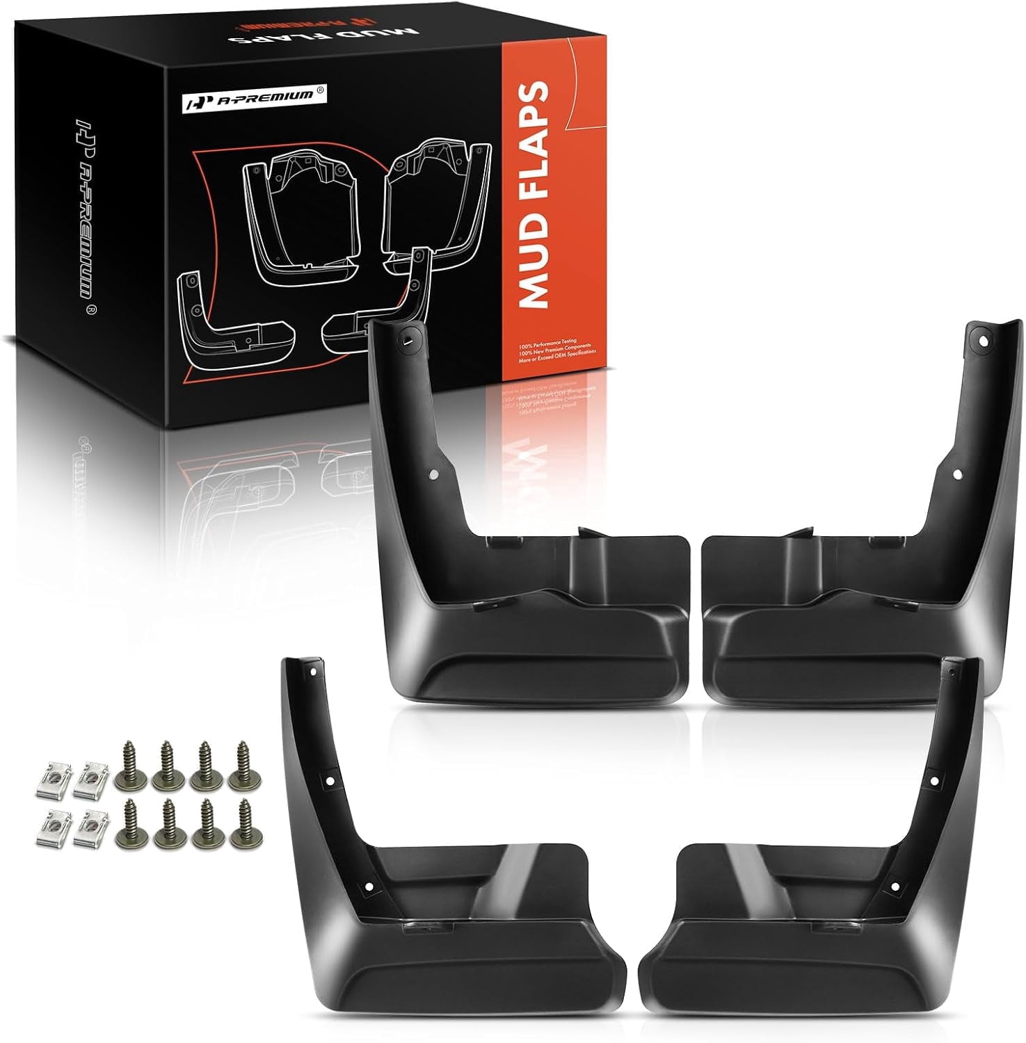 A-Premium Splash Guards Mud Flaps Mudguards Fender Compatible with Toyota Sienna 2011-2017 Front and Rear 4-PC Set