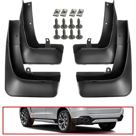 A-Premium Splash Guards Mud Flaps Without Running Board Compatible with BMW X5 M Sport 2016 2017 2018 Sport Utility Front & Rear 4PCS