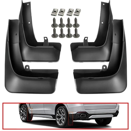 A-Premium Splash Guards Mud Flaps Without Running Board Compatible with BMW X5 M Sport 2016 2017 2018 Sport Utility Front & Rear 4PCS