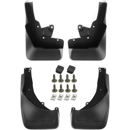 A-Premium Splash Guards Mud Flaps with Running Board Compatible with Mercedes-Benz W167 Series GLE350 GLE450 GLE500 2019 2020 Front and Rear 4PCS
