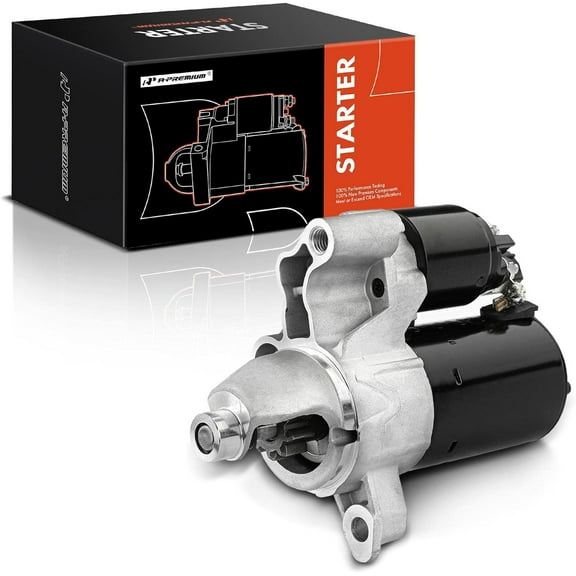A-Premium Starter Motor Compatible with Audi A4 10-16, A4 Quattro 11-12/14-16, A5 10-14, A5 Quattro 10-16, A6 12/14-15, A6 Quattro 14, allroad 13-16, Q5 12-17, L4 2.0L, 12V 1.1KW 10 Teeth CW
