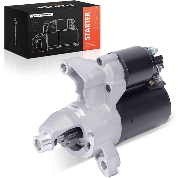 A-Premium Starter Motor Compatible with Audi Q5 2009-2012 3.2L, A5 Quattro 2008 3.2L, S5 2008-2009 4.2L, 12V 1.4 KW 10-Teeth Clockwise, Replace# 0001108415, 0001108416