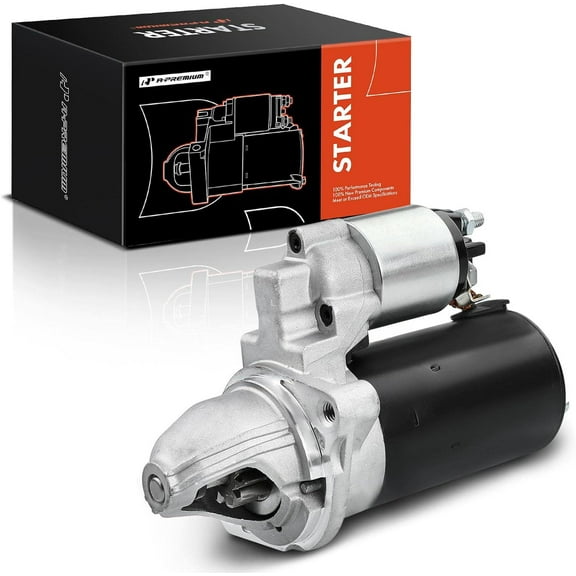 A-Premium Starter Motor Compatible with BMW 228i, 228i xDrive, 320i, 320i xDrive, 328i, 328i xDrive, 428i, 528i, X1, X3, X4, Z4, L4 2.0L, 12V 1.7 KW 11 Teeth CW, Replace# 12418612576, 12418614519