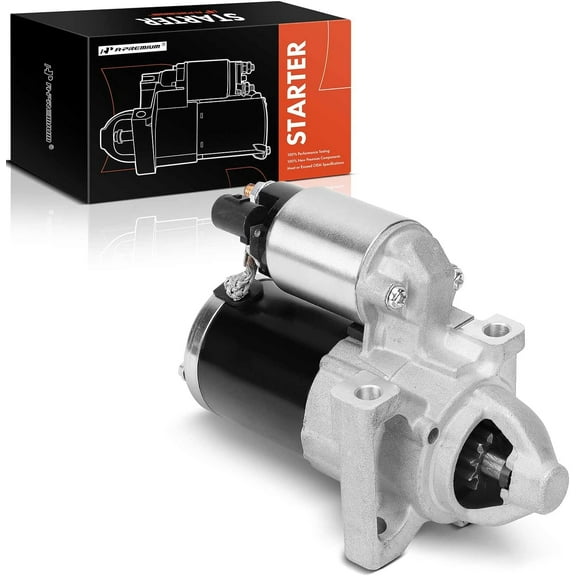 A-Premium Starter Motor Compatible with Chevrolet Silverado 1500, Silverado 2500 HD, Camaro, Express 3500, Corvette & GMC Sierra 1500, Savana 2500 3500 & Cadillac CTS, CT5, 12V 1.7KW 10-Teeth CW