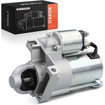 A-Premium Starter Motor Compatible with Chevy Impala, Monte Carlo, Camaro & Buick LaCrosse, Regal, LeSabre & Pontiac Grand Prix, V6 3.8L, 12V 1.4kW CW 11-Tooth, Replace# 10465525, 9000872, 12563718